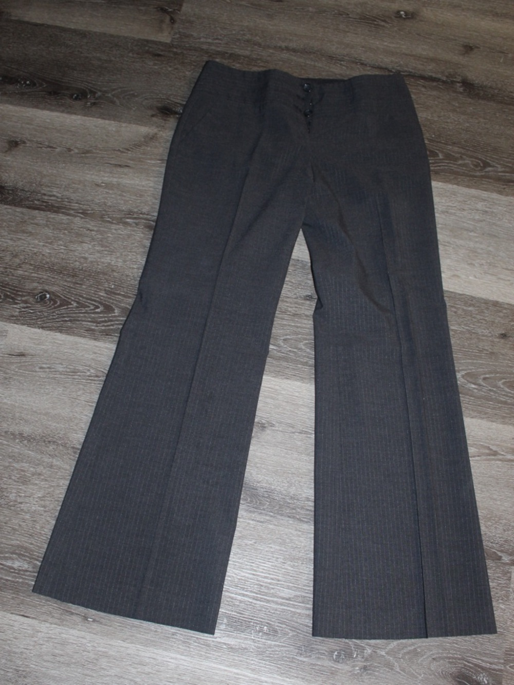 The Limited Gray Pinstripe Dress Pants